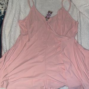 NWTG pink boohoo romper